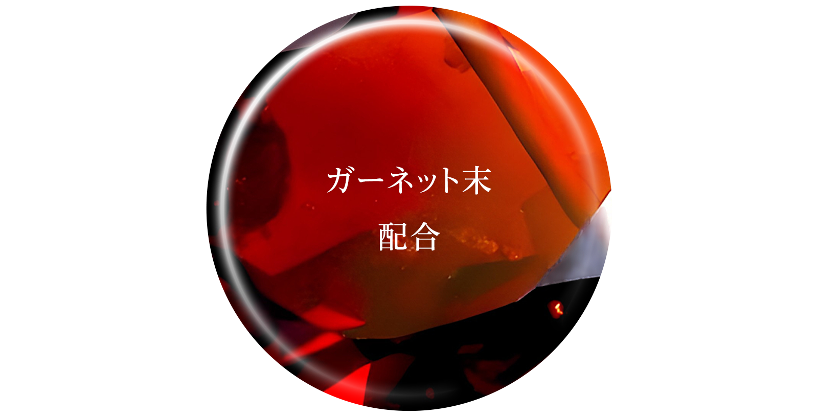 ガーネット末配合
